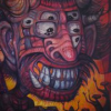 Framento de obra pictórica del maestro muralista mexicano Jorge González Camarena