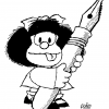 no necesita describirse. Ella es Mafalda...por siempre Mafalda!!